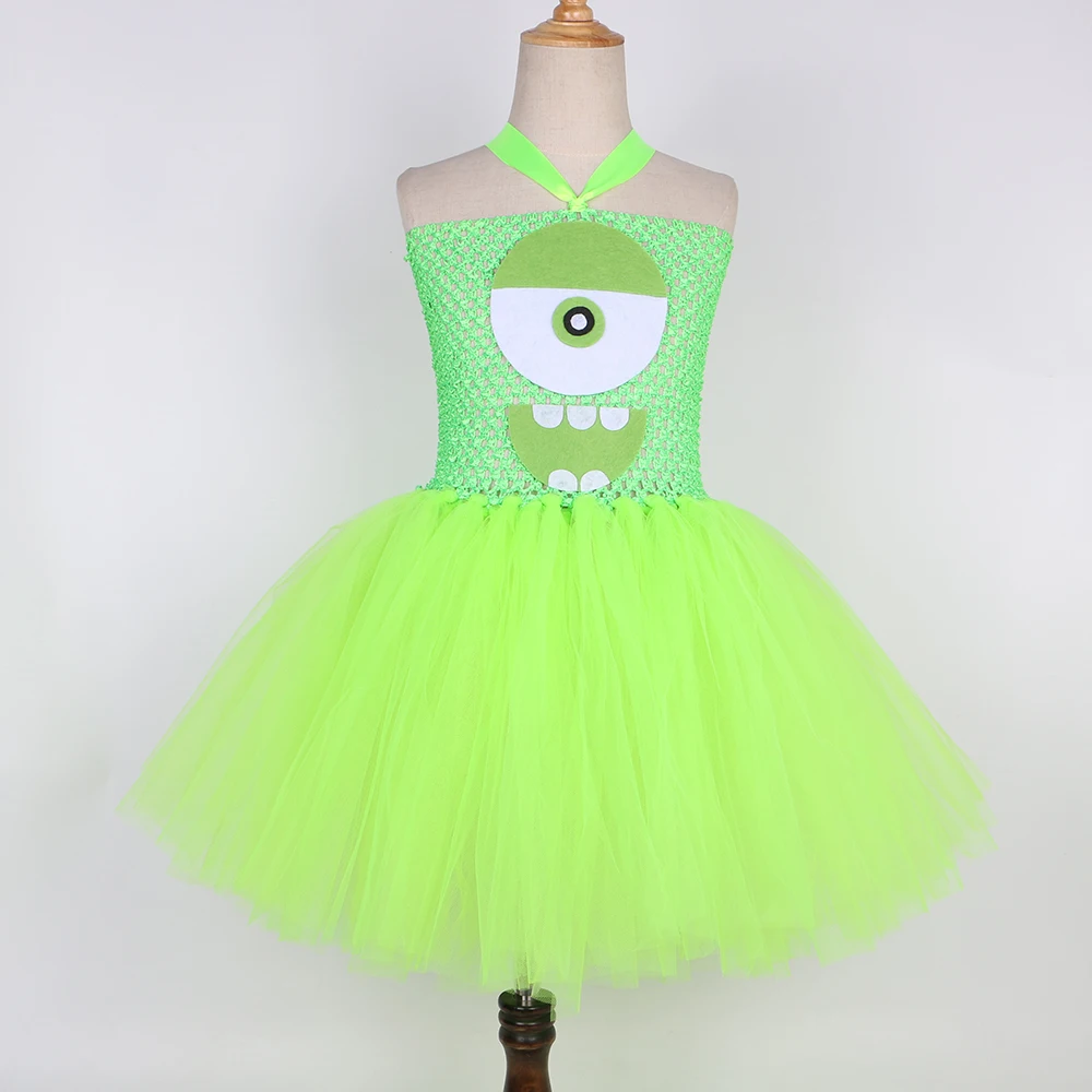 Mike Wazowski Monsters Costume - Toddler Girl Tulle Party Dress ulasan dan harga