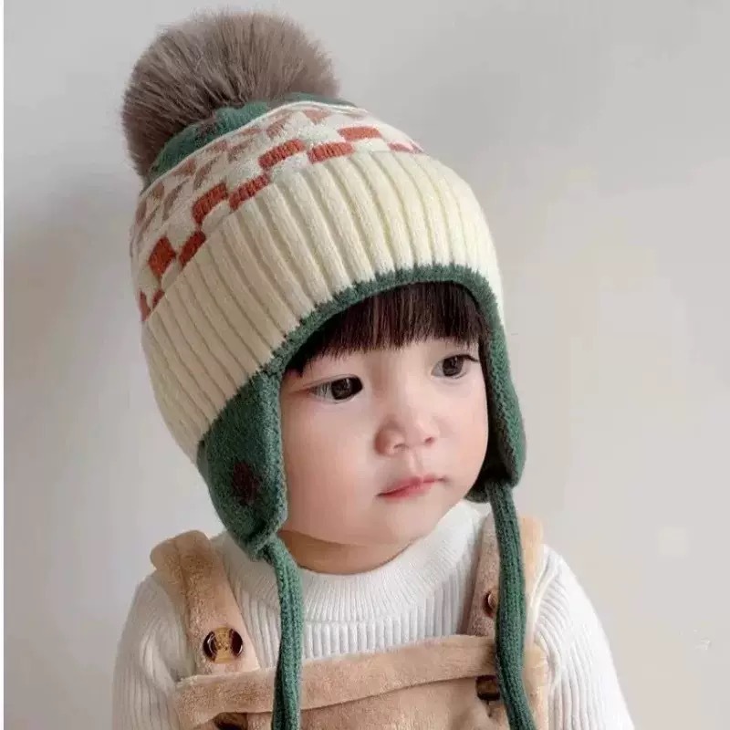 Ear Protection Baby Beanie Cap - Infant Beanie Hat With Ears ulasan dan harga