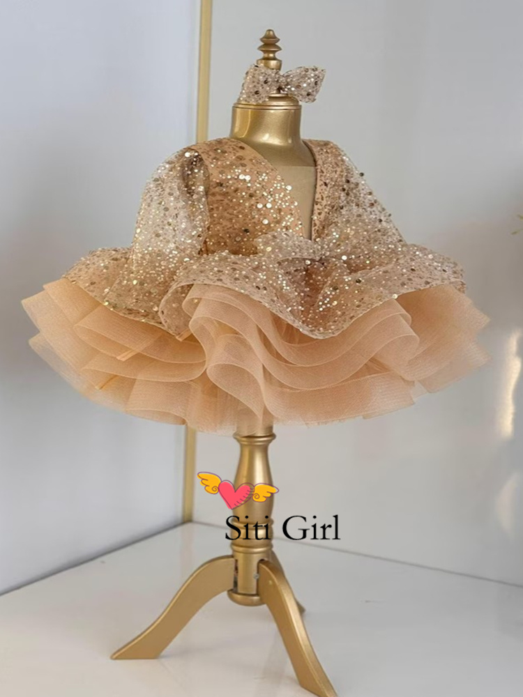 Pink Princess Baby Dress Flowe - Toddler Girl Tulle Party Dress ulasan dan harga
