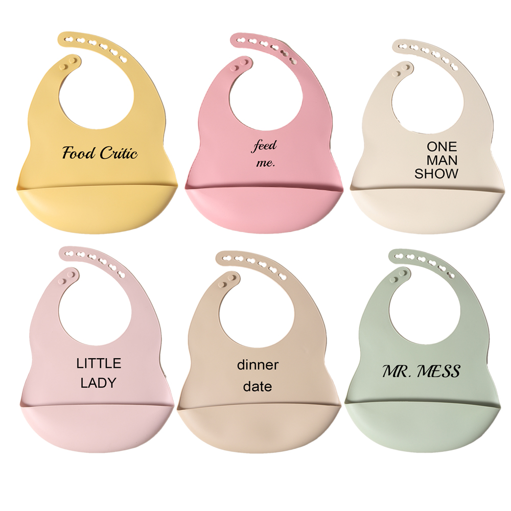 silicone bibs quote message wa - Waterproof Baby Bibs Silicone ulasan dan harga