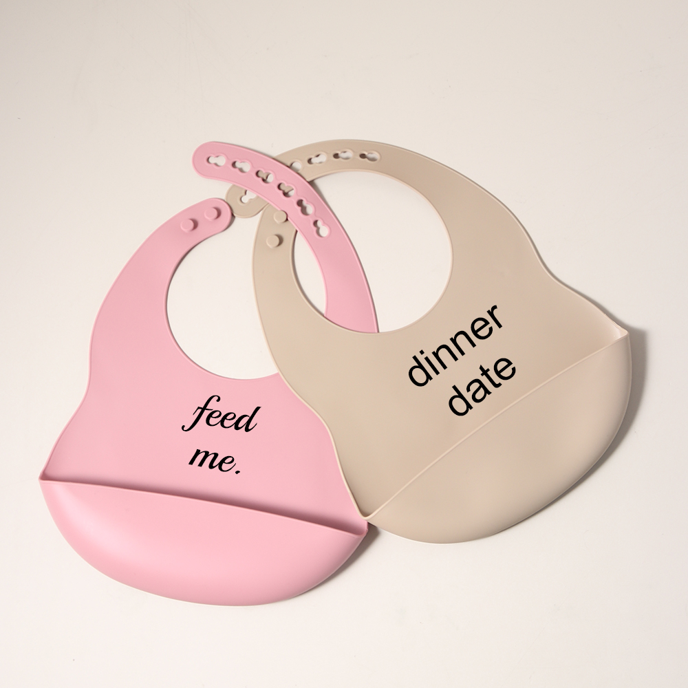 silicone bibs quote message wa - Waterproof Baby Bibs Silicone ulasan dan harga