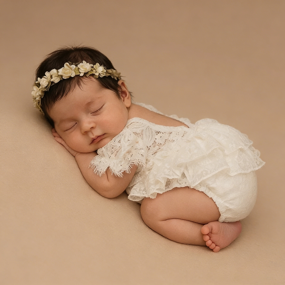Newborn Photography Outfit Gir - Newborn Baby Girl Romper Floral ulasan dan harga