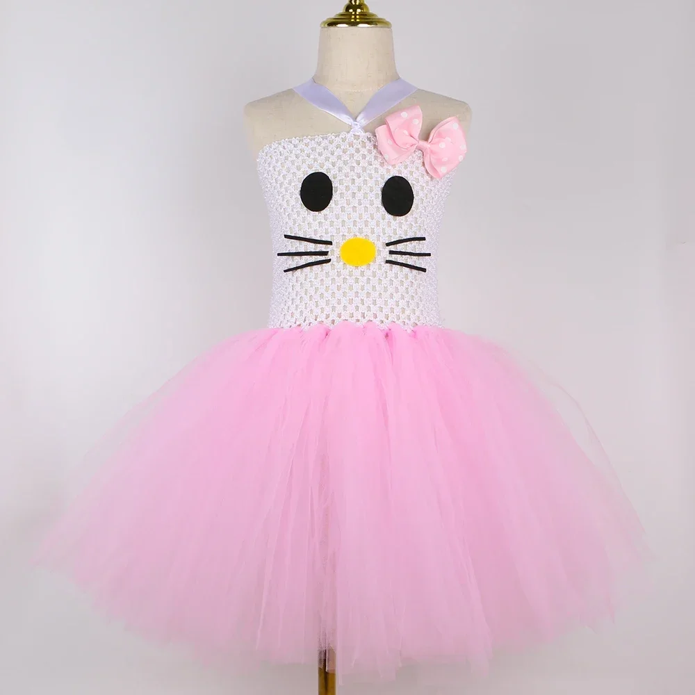 Kitty Costume for Girls Pink T - Toddler Girl Tulle Party Dress ulasan dan harga