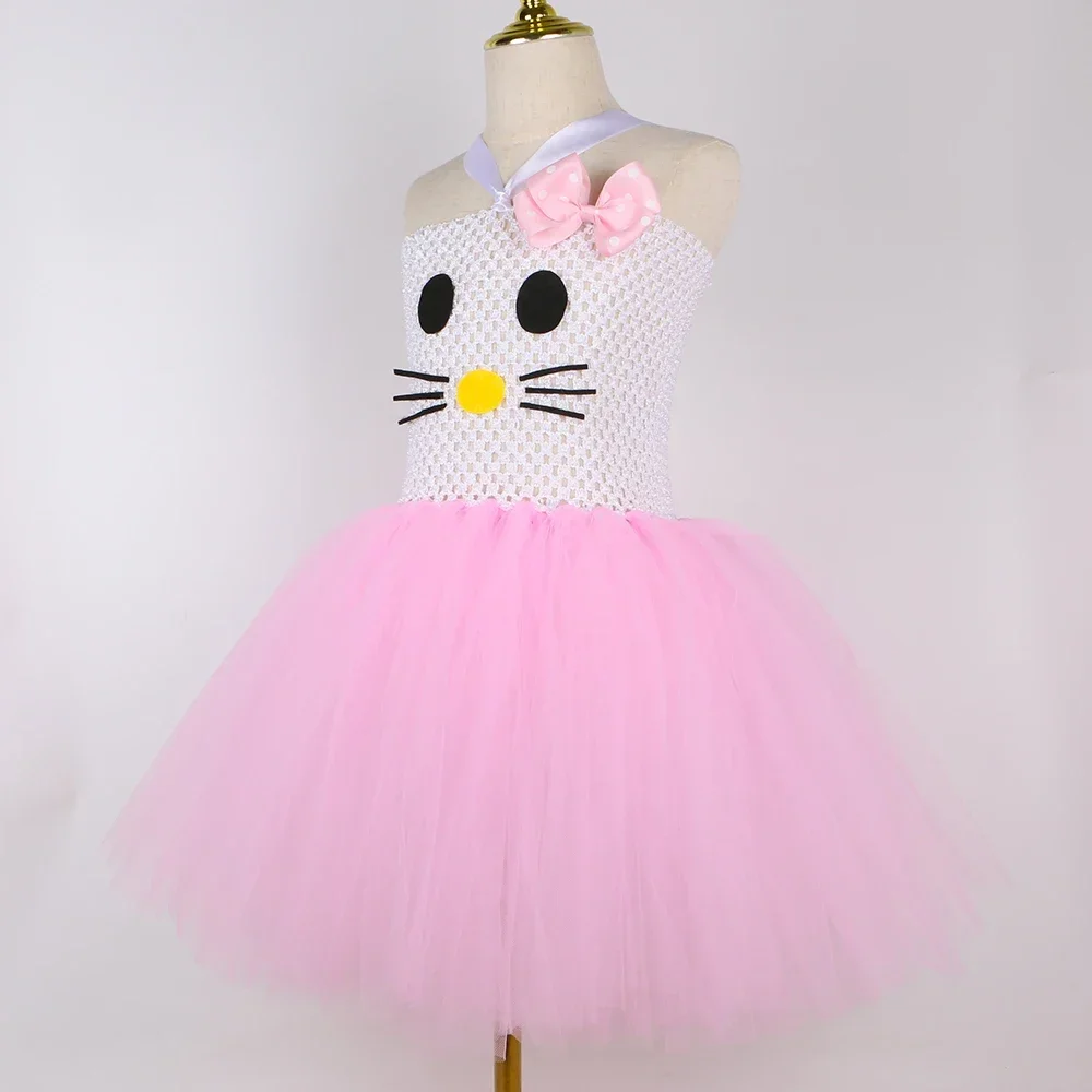 Kitty Costume for Girls Pink T - Toddler Girl Tulle Party Dress ulasan dan harga