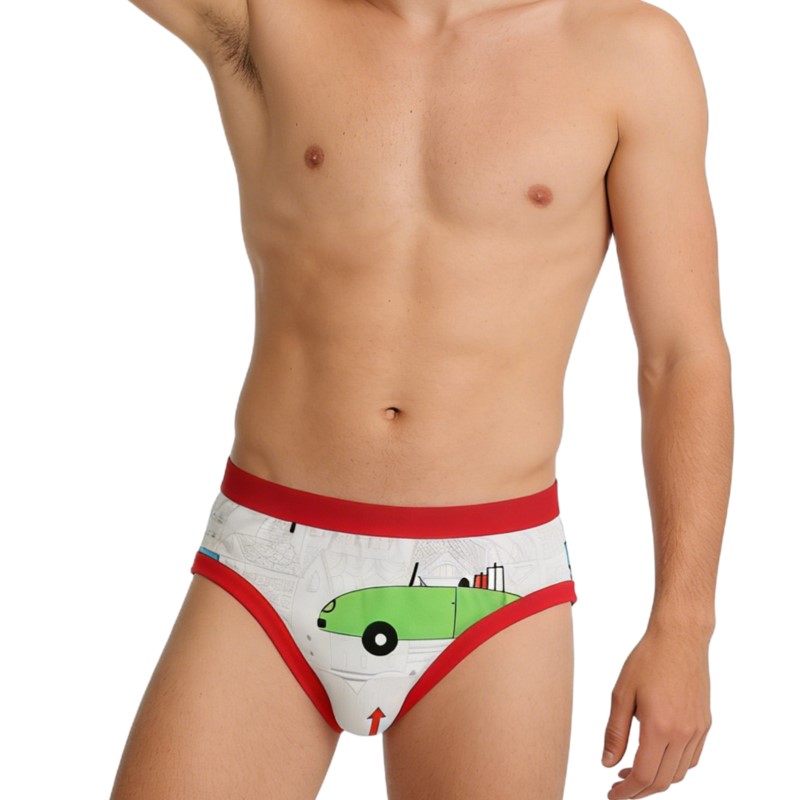 Man's Cute Cartoon Pattern Bri - Diapering ulasan dan harga