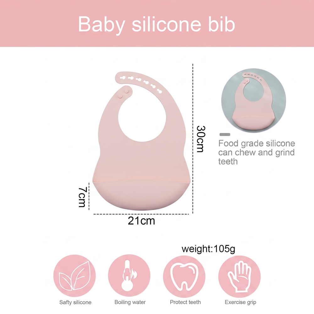 Baby Bibs for Mealtime Waterpr - Waterproof Baby Bibs Silicone ulasan dan harga