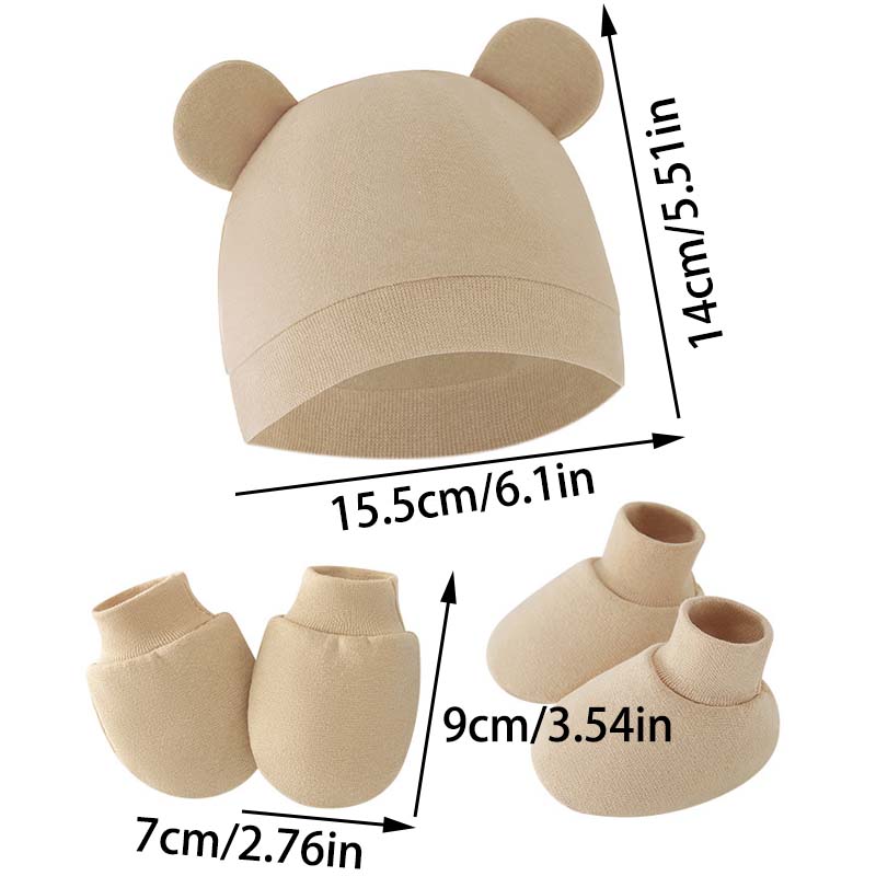 2026 Baby Hat Glove Socks Newb - Infant Beanie Hat With Ears ulasan dan harga