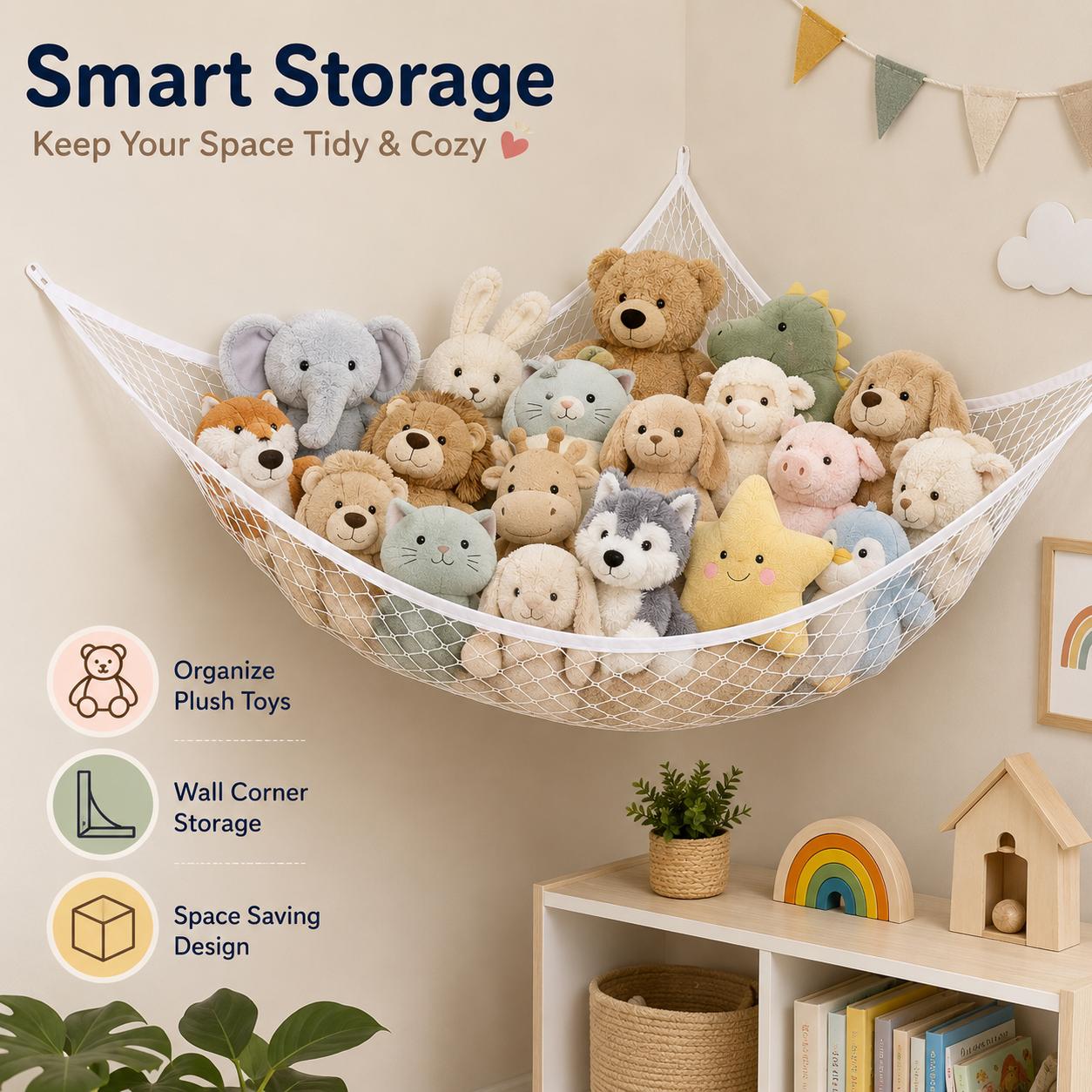 Mesh Toy Storage Hammock Hangi - Nursery ulasan dan harga