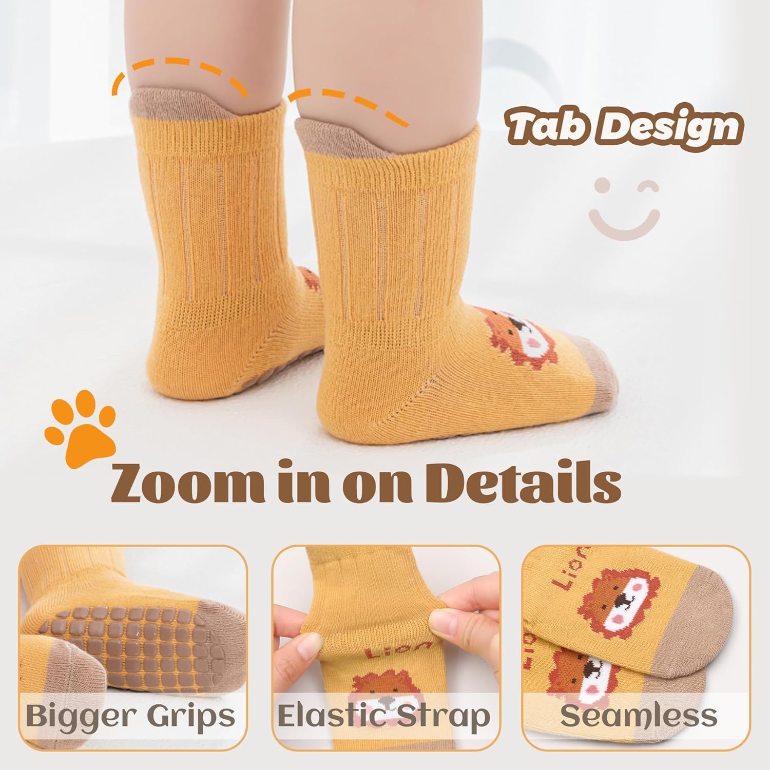 Toddler Non Slip Socks, Cartoo - Unisex Baby Socks Non Slip ulasan dan harga