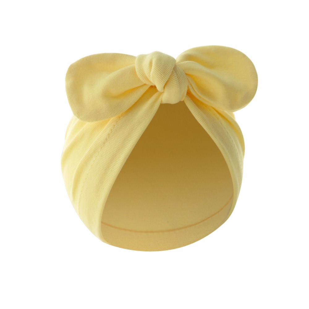 Cute Flower Knot Baby Hat Soli - Infant Beanie Hat With Ears ulasan dan harga