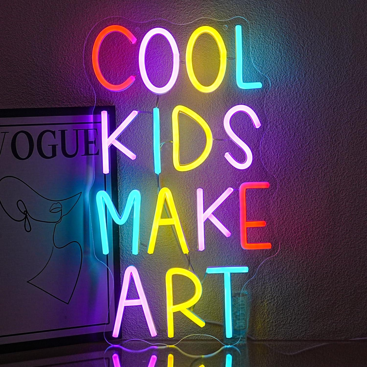Cool Kids Make Art Neon Sign U - Nursery ulasan dan harga