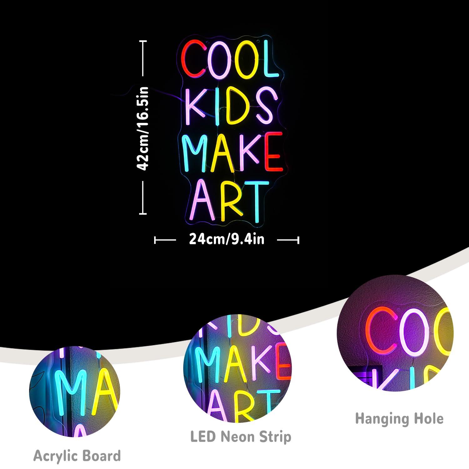 Cool Kids Make Art Neon Sign U - Nursery ulasan dan harga