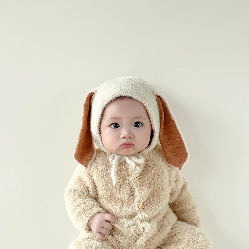 Winter Plush Baby Bunny Hat Wi - Infant Beanie Hat With Ears ulasan dan harga