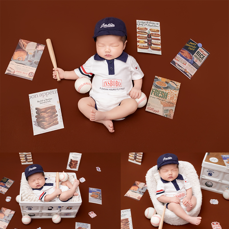 Sport Baseball Theme Newborn B - Infant Photography Props Outfit ulasan dan harga